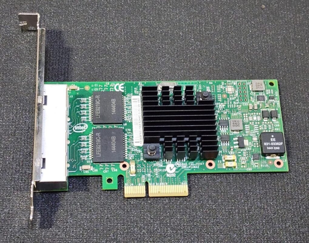 Advanced Network Card Intel Ethernet i350 Quad Port Gigabit Ethernet Card (Branded Used ...